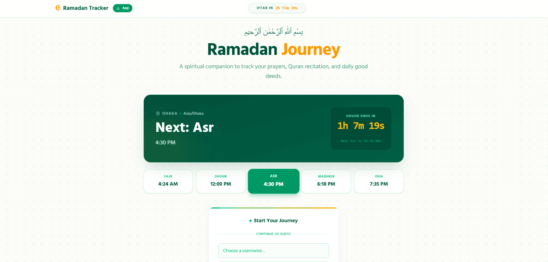 Prayer Time & Worship Management App preview